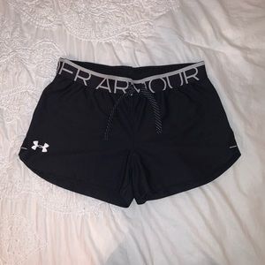 Under Armor black athletic shorts